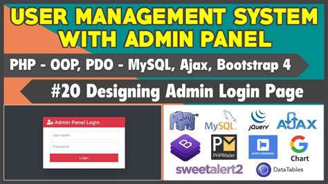 20 User Management System With Admin Panel Designing Admin Panel