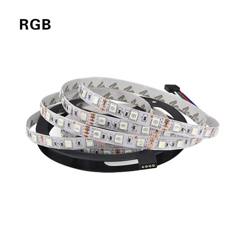 5050 Smd Rgb Rgbwhite Rgbwarm White Led Strip Light 5m Dc 12v 60