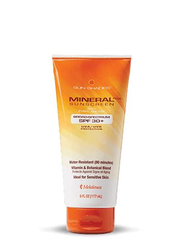 Sun Shades Mineral 30+ - Melaleuca | Melaleuca, All natural skin care, Mineral sunscreen