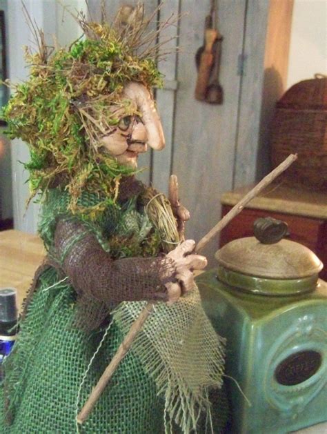 Kitchen Witch The Green Witch By Witcheshollowfarms On Etsy