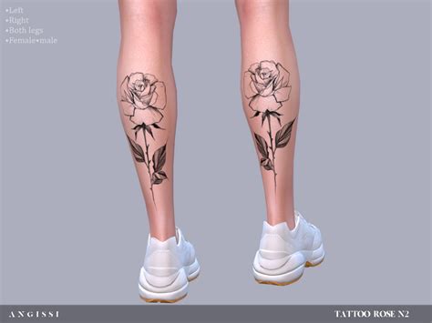 Sims 4 Rose Tattoo Cc