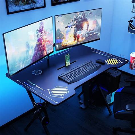 Atlantic Gaming Desk Viper 3000 45 Inches Wide Led Illumination