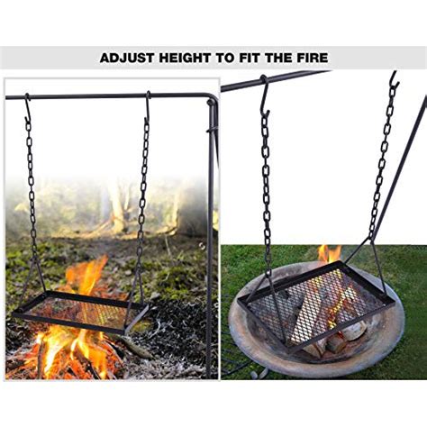 Redcamp Swing Grill Campfire Cooking Stand Bbq Grill For Outdoor Picnic
