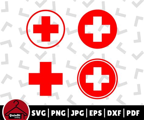 Medical Cross Svg Bundle Red Cross Nurse Clipart Cnc File Silhouette