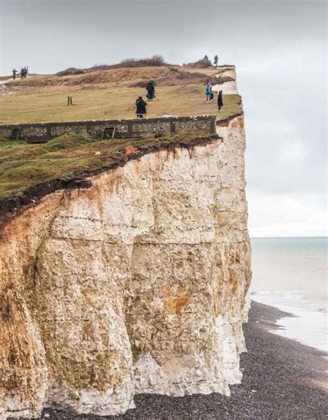 Beachy Head Cliff Visitors Shocked By Rock Fall Photos Bbc News