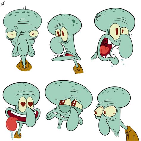 Did Some Squidward Sketches I Call It “bold And Brash” Cartoons