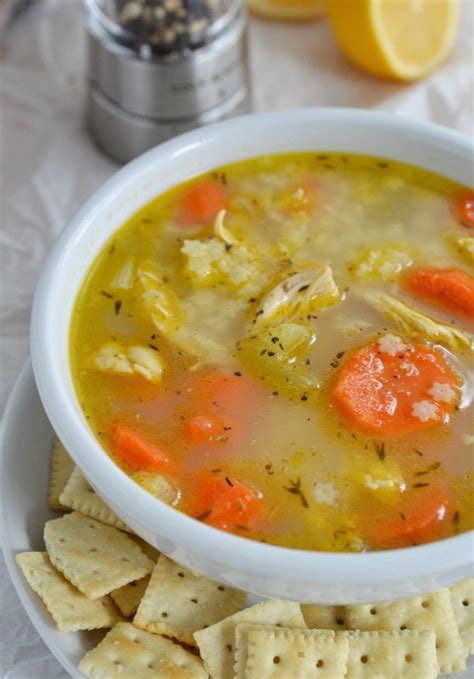 Nourishing asian chicken soup with bok choy, lemongrass, green onion, garlic, ginger, and fresh herbs like cilantro, mint and basil. Easy Chicken Soup Recipe with Lemon and Pepper