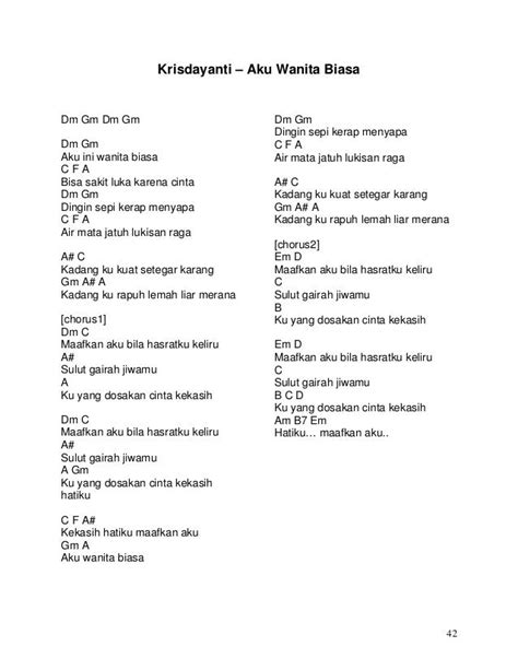 Lirik Dan Chord Lagu Indonesia2