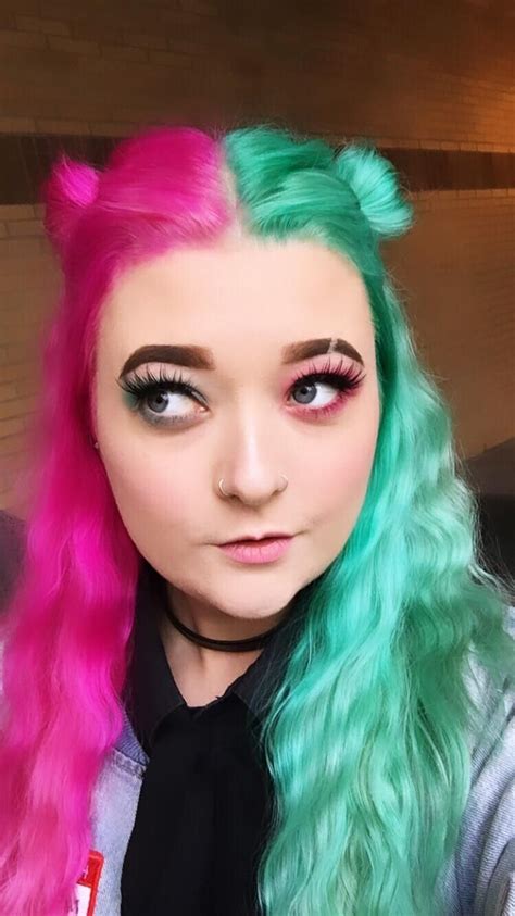 Split Dyed Hair My Dream Hair Transformation