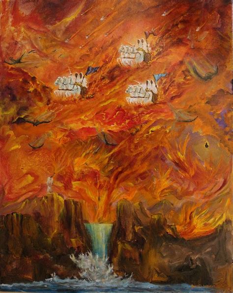 Spiritual Warfare By Shofar Painting By Robert Wright Fine Art America