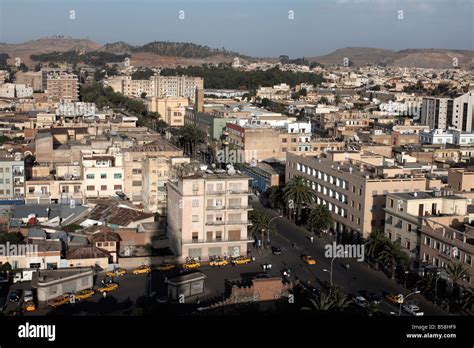Overlooking The Capital City Of Asmara Eritrea Africa Stock Photo Alamy