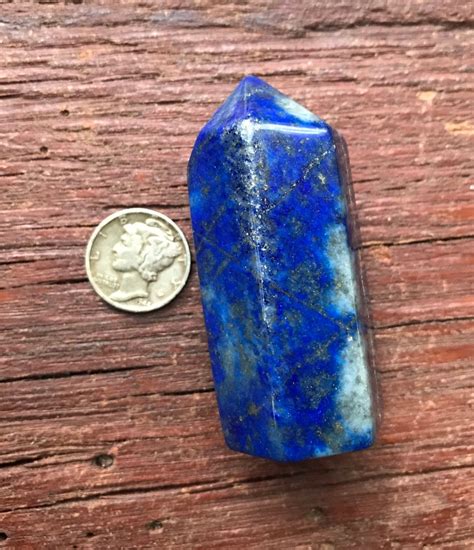 Lapis Lazuli Polished Thick Standing Stone Afghanistan 695 Grams