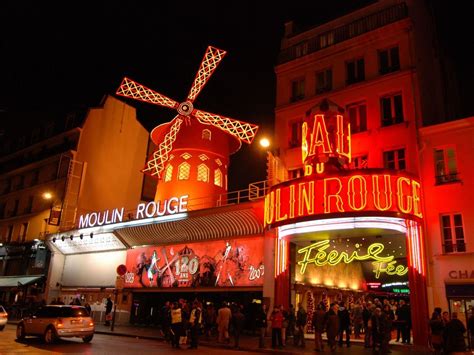 Moulin Rouge Paris Night 1600x1200 Wallpapersparis 1600x1200
