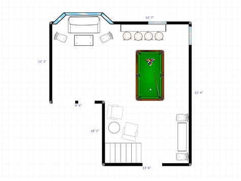 Pool Hall Floor Plans