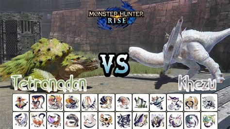 Khezu Vs Tetranadon Boss Vs Boss Monster Hunter Rise Turf War Youtube