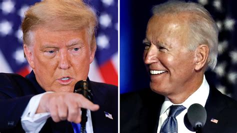 trump biden address nation on election status vote count continues