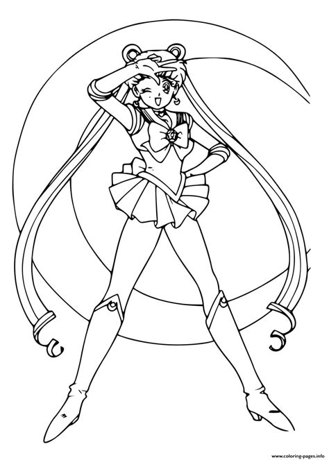 Anime Sailor Moon Coloring Page Printable