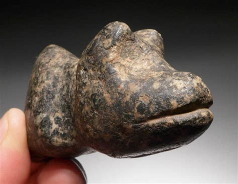 Pre Columbian Ancient Stone Anthropomorphic War Axes Nicoya