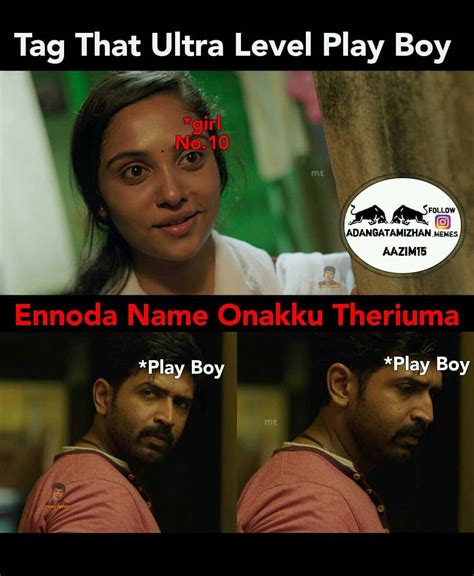 10 best thadam movie do you know my name scene template memes part 2 tamil memes