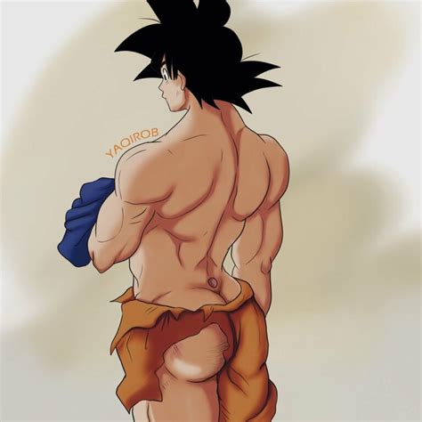 Fotos de Goku pelado exibindo o pênis Homens Pelados BR