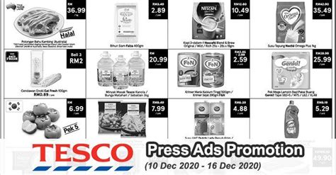 Tesco Press Ads Promotion 10 December 2020 16 December 2020