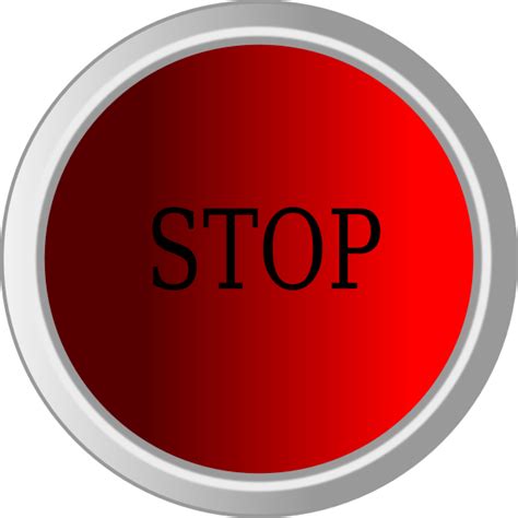 Stop Button Icon 319374 Free Icons Library
