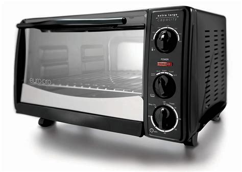 Euro Pro To1612 Black Extra Large Six Slice Toaster Oven Toasty Ovens