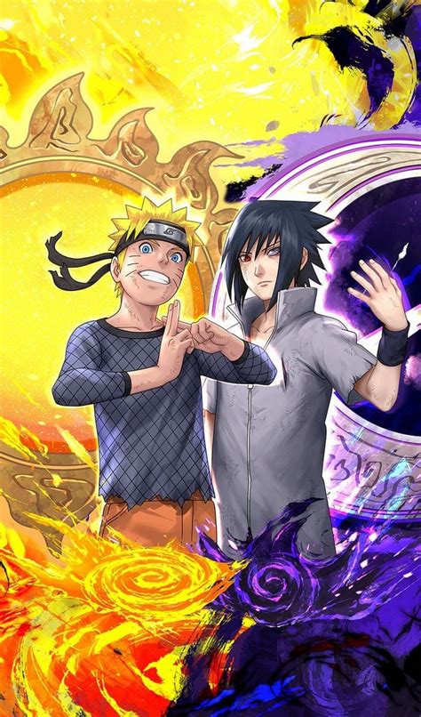Naruto Uzumaki And Sasuke Uchiha Wallpaper Download Mobcup
