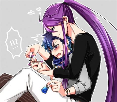 Kaito X Gakupo Whats Happening Here Poor Kaito Cant Even Move And Is