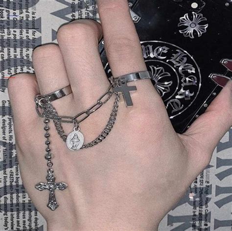 Grungegoth Grunge Accessories Grunge Jewelry Goth Aesthetic