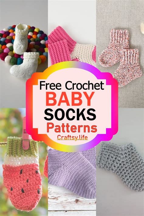 6 Free Crochet Baby Socks Patterns Craftsy