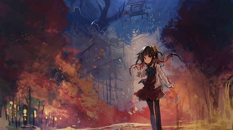 Anime Fall Wallpapers Top Free Anime Fall Backgrounds Wallpaperaccess