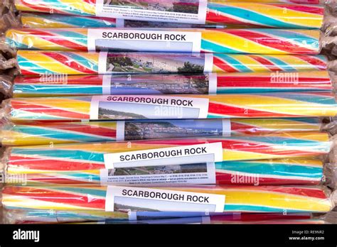 Scarborough Souvenir Rock Candy On Display Scarborough North