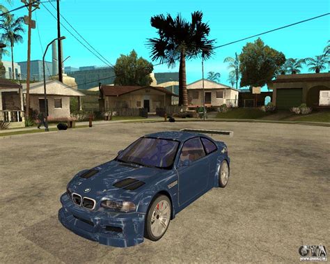 This time, i'm trying to draw something completely different x) it's the bmw. BMW M3 GTR von Need for Speed Most Wanted für GTA San Andreas