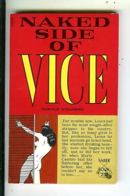 Naked Side Of Vice By Staggers Saber Sa Sleaze Gga Pulp Vintage