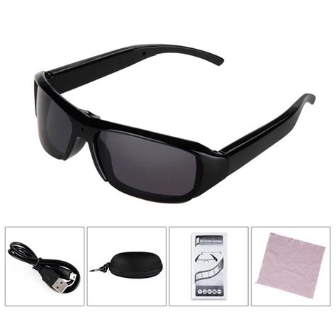spy eyeglasses mini camera sunglasses 1080p hd hidden cam camcorder video dv dvr recorder retail