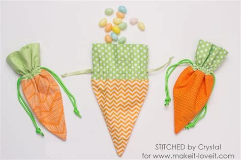Sew A Carrot Treat Bag For Easter Diy Easter Decorations Easter