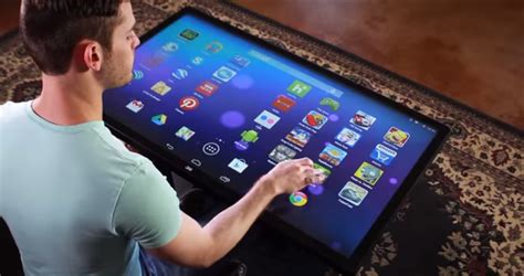 Check Out This Insane Coffee Table Sized Android Tablet Thats Bigger
