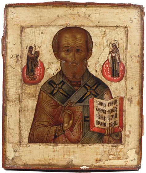 A Russian Icon Of Saint Nicholas The Wonderworker Moscow School 16th C