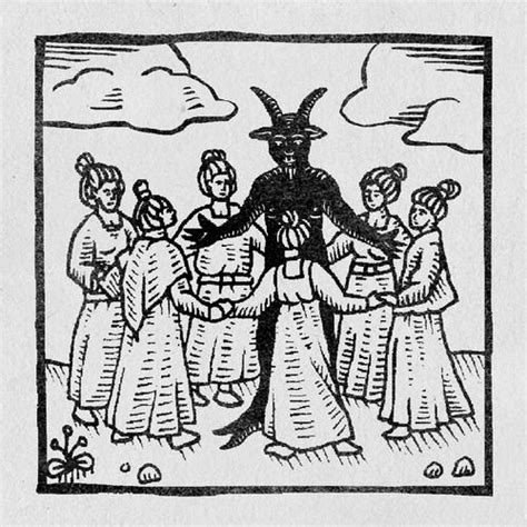 Witches Sabbath — Jack Wilson Illustration Woodcut Art Medieval