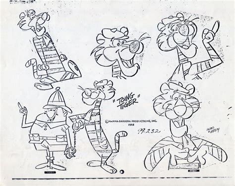 hanna barbera characters character modeling 2d art vintage cartoon pose reference concept