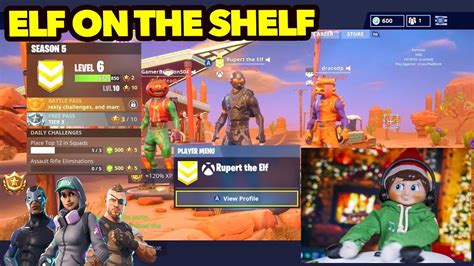 100 players arrive at the same. Elf on the Shelf plays Fortnite Mobile - YouTube