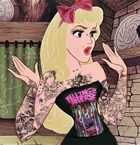 Tattooed Disney Princess Disney Princess Tattoo Punk Disney