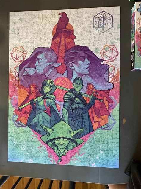 Beautiful 1000 Piece Critical Role Puzzle By The Op The White Pieces