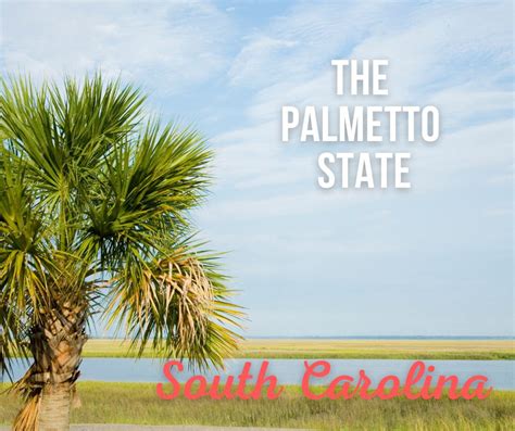 South Carolina Nickname The Palmetto State
