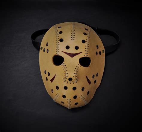 Jason Mask Leather Jason Voorhees Mask Jason Voorhees Etsy