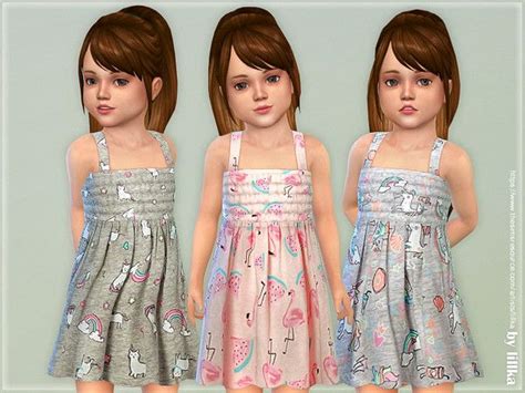 Pin By Carpe Sims On Ts4cc Toddler Clothing In 2020 Toddler Dress