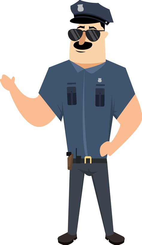 Cartoon Police Illustration Cartoon Cop Transparent Background Png