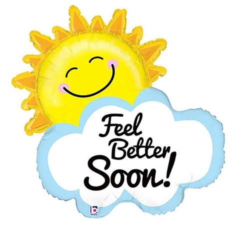 31″ Feel Better Soon Sunshine In 2020 Get Well Balloons Get Well