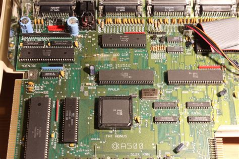 Some capacitors had bulged and some others leaked so it was about time to get it done. nathandumont.com : Amiga 500 Teardown